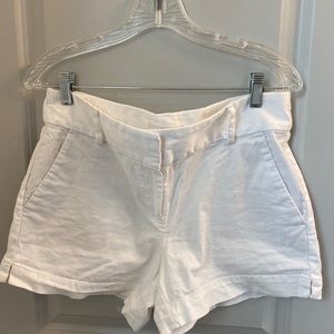White LOFT shorts